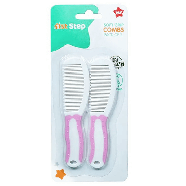 1st Step Baby Soft Combs 2 pcs (Pink) ST-1217