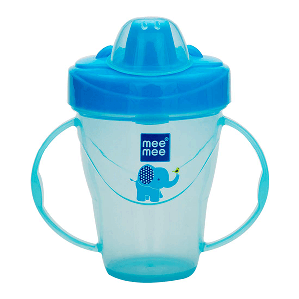 Mee Mee Easy Grip Twin Handle Non Spill Sipper Cup Blue – MM-4010C ( 180 ml )
