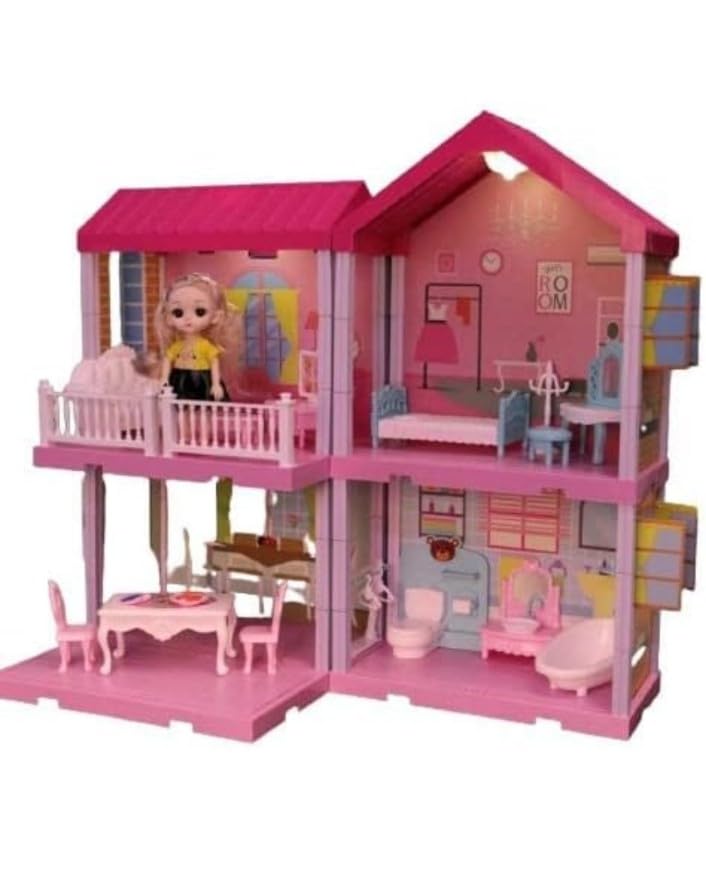 Doll House Princess Dream House Play Set with Accessories & Doll Furnitures