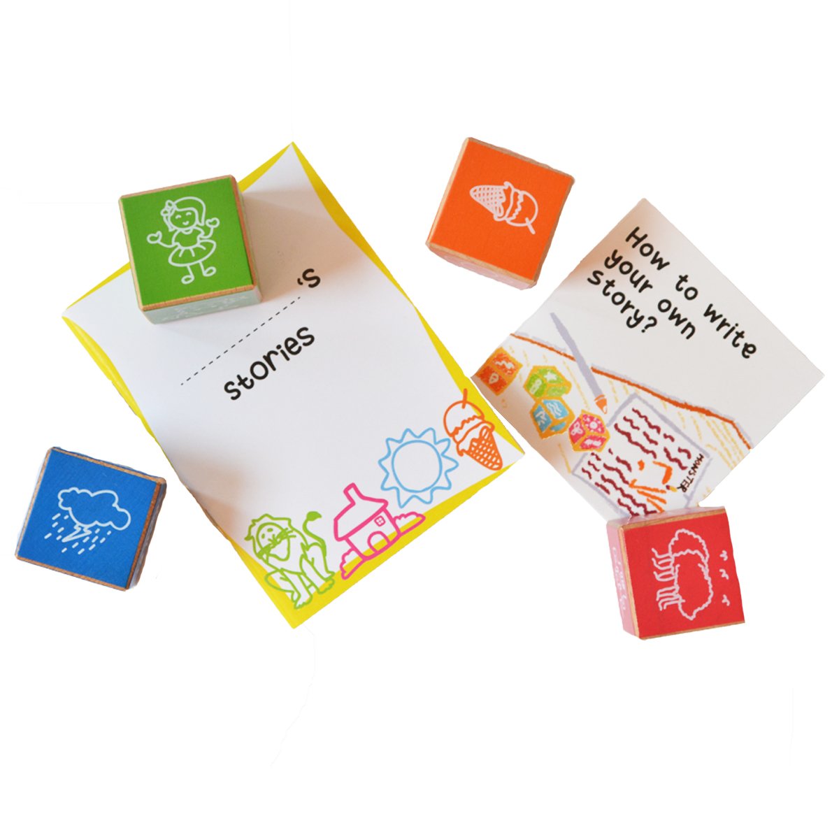 Shumee Wooden Tell Me A Story Cubes- Storytelling & Articulation Skills