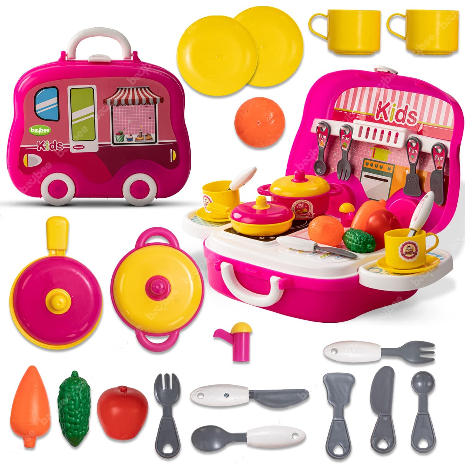 Chef Set Toys for Kids with Suitcase