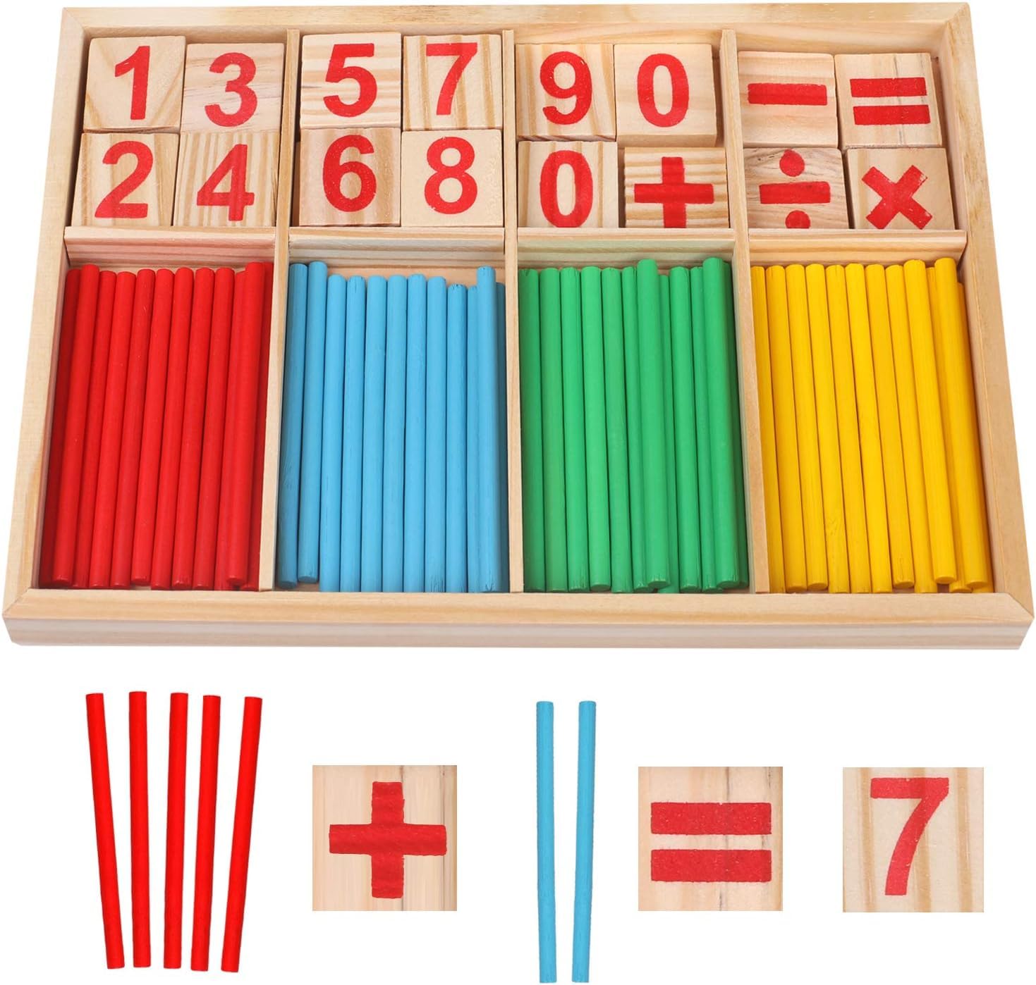 Counting Sticks Montessori Toys Math Educational