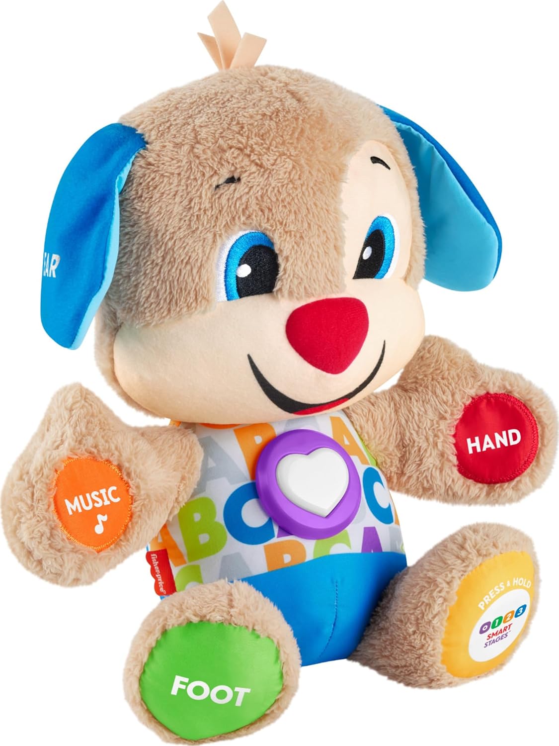 Fisher-Price Plush Baby Toy with Lights Music and Smart Stages Learning Content