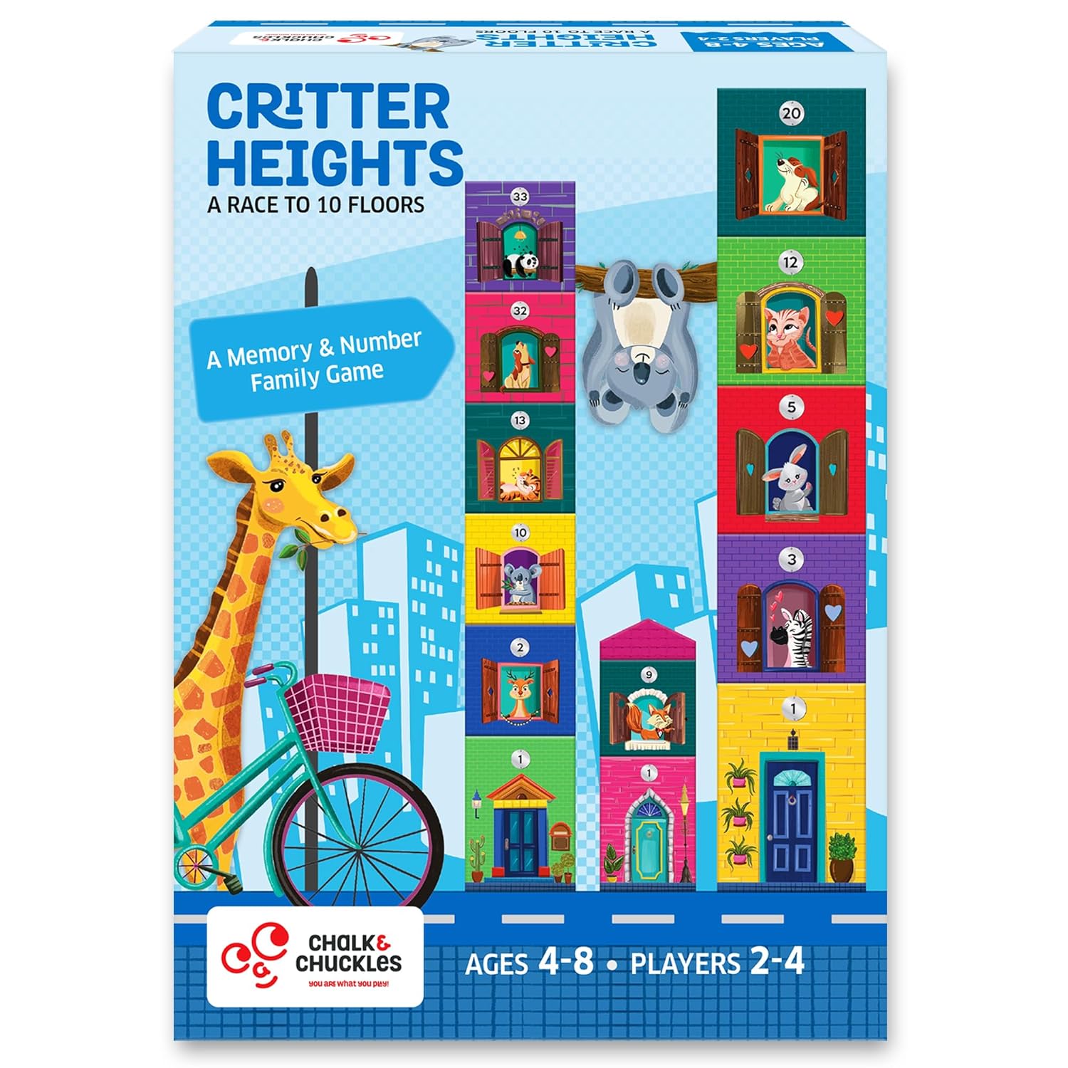 Chalk and Chuckles Critter Heights Board Game