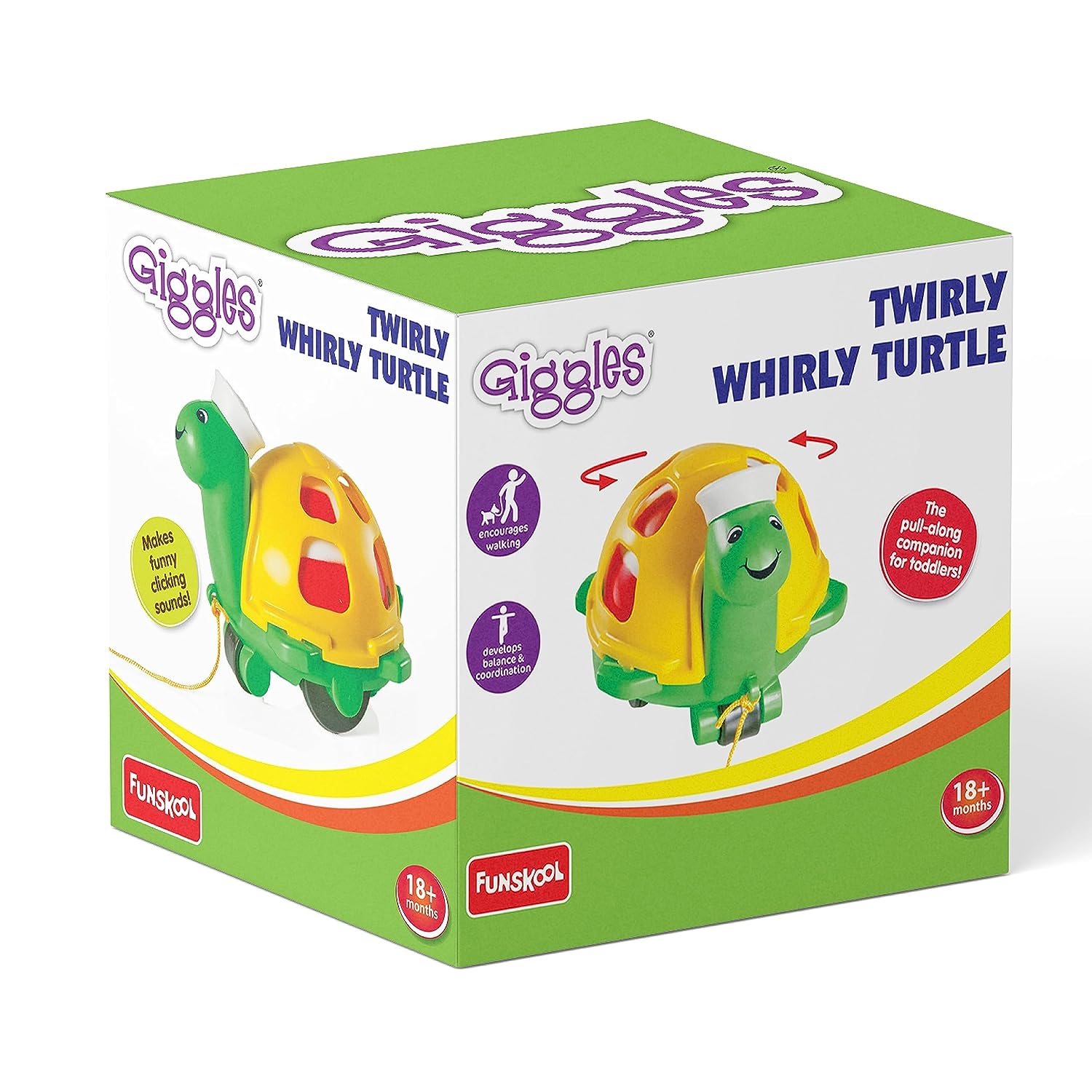 Giggles – Twirlly Whirlly Turtle, Pull along toy