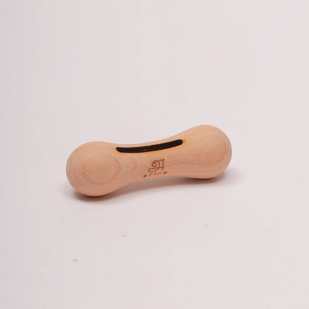 Wooden Rattle – Dumbbell with bell