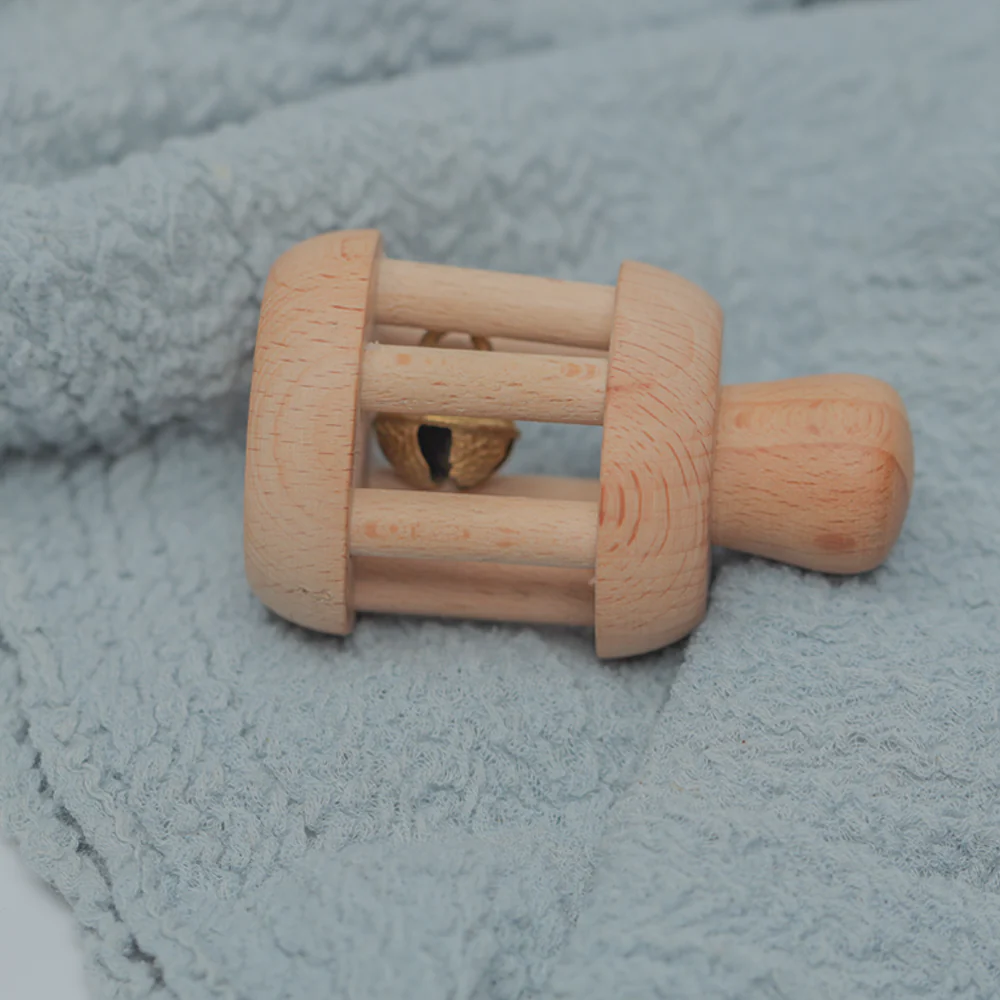 Wooden Bell Rattle