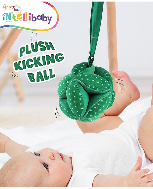 Intellibaby Plush Soft Kicking Ball – Multicolor