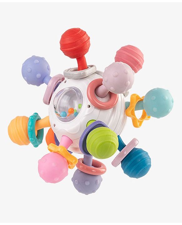 StarAndDaisy Soft Teeth Rattle Ball Toys – Multicolor