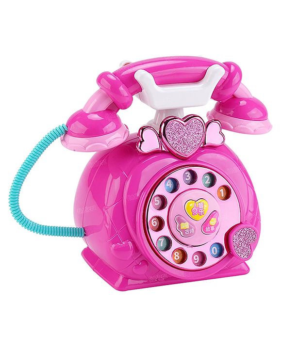 Fiddlerz Musical Toys for Kids Retro Landline Phone with Sounds Baby Mobile Telephone Toy for Boys Girls – (Pack of 1)